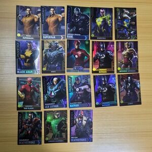 DC Injustice Gods Among Us Series 1-2 Mixed Lot Bundle Holos‎ Only 18 Cards Raw